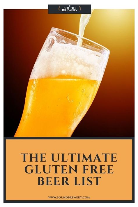 Are you looking for the best gluten-free beers around? Leaving no stone unturned, this gluten-free beer list features a selection from several locations. | The Ultimate Gluten Free Beer List | What is Gluten Free Beer? | How is Gluten Free Beer Made? | Are Gluten-Removed Beers Safe For Celiacs? | What About “Gluten-Reduced Beers”? | #GlutenFree #GlutenFreeBeer #GlutenFreeBeerList #SoundBrewery Gluten Free Alcoholic Drinks, Gluten Free Cocktails, Beer List, What Is Gluten Free, Gluten Free Drinks, Gluten Free Info, What Is Gluten, Gluten Free Beer, Gluten Free Travel