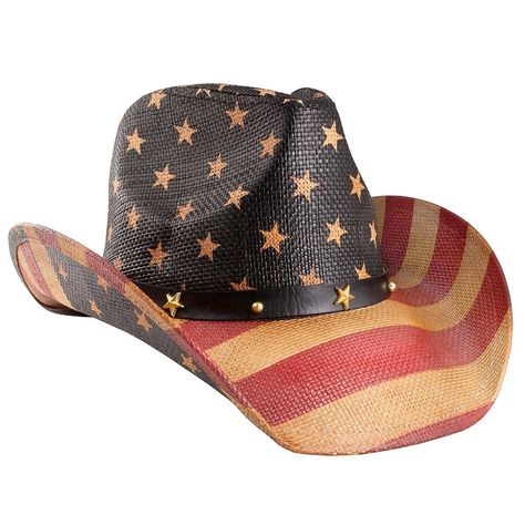 Shapeable Straw Western Cowboy Hat- Vegan Leather Trim W/ Bead Design- Cowgirl - tea stained - CI187C00Z40 - Hats & Caps, Women's Hats & Caps, Cowboy Hats  #womenscaps #womenhats #womenfashion #outfits #Cowboy Hats American Flag Cowboy Hat, Straw Cowboy Hat, Sweat Band, Accessory Ideas, Western Cowboy Hats, Western Cowgirls, Cowgirl Hats, Classic Style Women, Vintage Usa