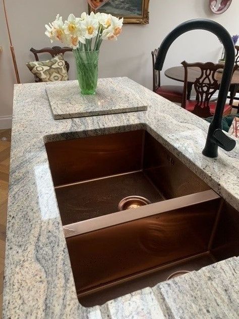 #toiletseat #toilet 
#toilets #bathroom 

#toiletpaper #toiletdesign
 #toiletselfie #toiletart 1.5 Kitchen Sink, Black And Copper Kitchen, Cooper Kitchen, Under Mount Kitchen Sink, Copper Sinks, Matte Black Kitchen, Muswell Hill, Copper Kitchen Sink, Copper Taps