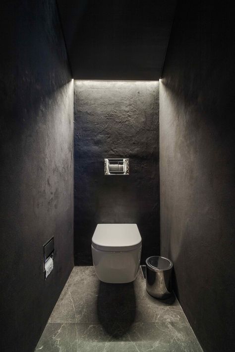 Gallery of Sursock Apartment / platau - 29 Bilik Air, Small Toilet Room, Interior Livingroom, Decor Hallway, Black Toilet, Guest Toilet, Downstairs Toilet, Toilet Room, Small Toilet