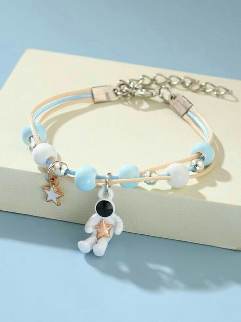 Cute Blue Jewelry, Aesthetic Watches, Kid Jewelry, Bracelets For Kids, Bracelet For Kids, قلادات متدلية, Kids Jewellery, Bff Jewelry, Kids Watch