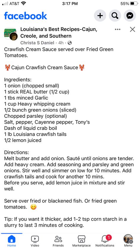 Cajun Crawfish Cream Sauce, Crawfish Sauce For Fish, Creamy Crawfish Sauce, Cajun Cream Sauce For Fish, Crawfish Cream Sauce Recipe, Crawfish Sauce, Crawfish Dishes, Cajun Cream Sauce, Cajun Christmas