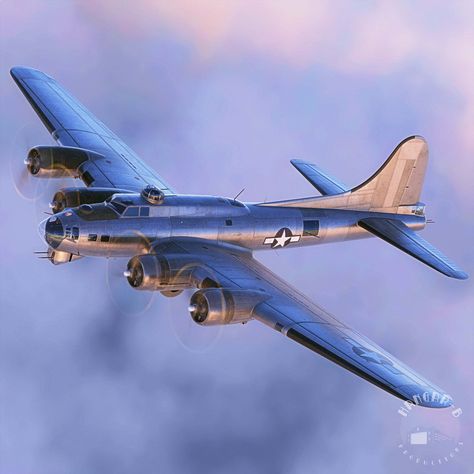 Hangar B Productions - B-17G Flying Fortress Flying Fortress, B 17, Ww2 Aircraft, Aviation Art, Fighter Planes, Military Vehicles, Aircraft