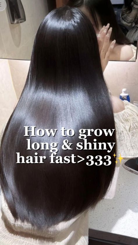 How to grow long and shiny hair fast | healthy hair | long hair | hair goals | long hair secrets | Long Hair Secrets, Hair Goals Long, Grow Long Healthy Hair, Longer Hair Growth, Longer Hair Faster, Skin Care Pictures, Long Shiny Hair, Hair Secrets, Rice Water