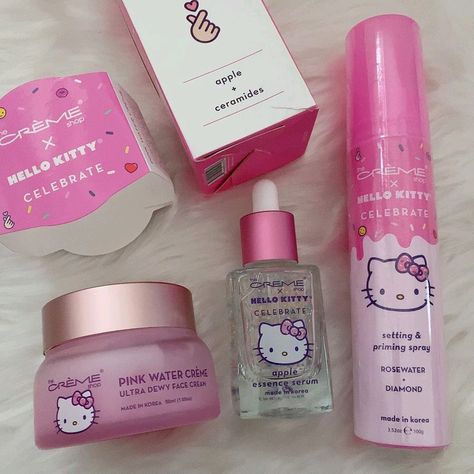 Kawaii Skincare, Hello Kitty Skincare, Hello Kitty Beauty, Hello Kitty Products, Hello Kitty Room Decor, Images Hello Kitty, Apple Shop, Hello Kitty Gifts, Hello Kitty Merchandise