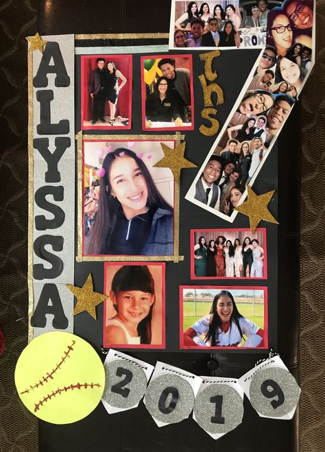 Softball Promposal, Soccer Senior Night Posters, Senior Night Poster Ideas, Senior Poster Ideas, Senior Boards, Senior Board Ideas, Softball Senior Night, Senior Night Poster, Soccer Senior Night