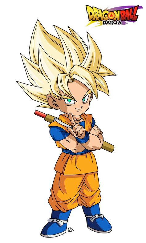 Dragon Ball Daima, Goku Ssjg, Dragon Ball Chibi, Chibi Goku, Dragon Ball Af, Dragon Ball Characters, Dragon Ball Super Super Hero, Goku Super Saiyan God, Gohan Ssj2