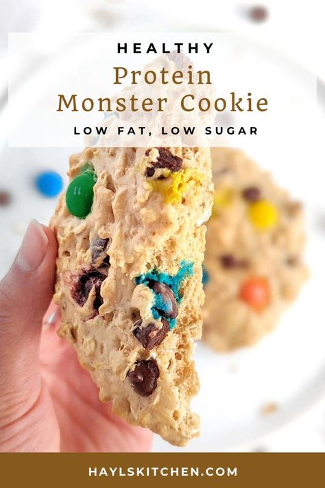 Recipe With Peanut Butter, Monster Cookie Recipe, Cookie Healthy, Butter Powder, Protein Baking, High Protein Desserts, Monster Cookie, Healthy Protein Snacks, Peanut Recipes