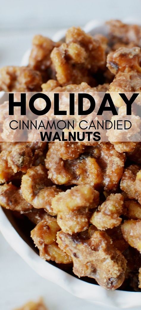 Sugar Walnuts Recipe, Candied Walnut Recipe, Cinnamon Candy, Walnut Recipes, Nut Snacks, Christmas Candy Recipes, Candy Recipes Homemade, Cinnamon Recipes, Nut Recipes