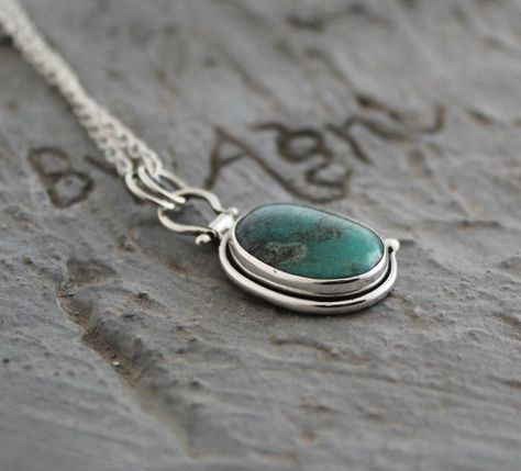 Turquoise Necklace, Sterling Silver Turquoise Pendant, Gemstone Necklace, Turquoise Jewelry, Christmas Gift, Unisex Necklace Turquoise has long been a symbol of luxury and wealth.Turquoise is a stone of purification, protection, wisdom, and positive thinking. It is said to be the master healer. This listing is for the following 1 (ONE) Necklace ✦Gemstone : Turquoise *may contain natural inclusions inside the stone ✦Shape: Oval ✦Metal: 925 Sterling Silver Dear customer you will receive the same p Crystals Turquoise, Silver Boho Necklace, Dainty Silver Necklace, Bracelet Cuffs, Couples Necklace, Handmade Clay Jewelry, Financial Abundance, Metalsmithing Jewelry, Silver Necklace Statement