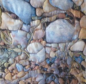 Coastal Textiles, Diane Rogers, Water Textiles, Textile Landscapes, Textiles Gcse, Gcse Textiles, Sea Bed, Sea Scapes, Textiles Sketchbook