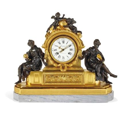 A LOUIS XVI ORMOLU AND PATINAT Huge Palace, French Antique Clocks, Classic Clocks, Table Clocks, Antique Collectors, Retro Clock, Art Deco Table, Vintage Wall Clock, Antique Clocks