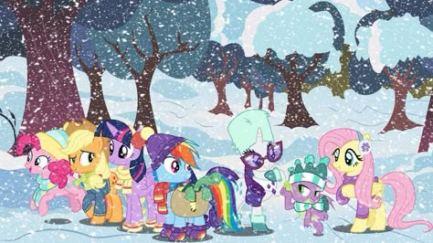 🦋@𝒗𝒍𝒐𝒏𝒆𝒎𝒊𝒎𝒊𝒊🦋 Christmas Wallpaper Ipad, Fluttershy Pinkie Pie, Pony Wallpaper, Twilight Sparkle Alicorn, Mane 6, Pony Pictures, Mlp Art, Bag Scarf, Unicorn Bag