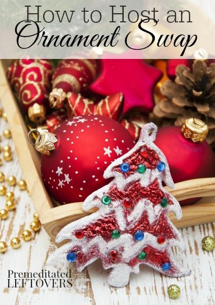 How to Host an Ornament Swap Party - Hosting a Christmas ornament swap party is an easy, fun, and frugal way to exchange Christmas gifts with friends. Ornament Exchange Party Ideas, Vision Casting, Sisterhood Ideas, Ladies Christmas Party, Ornament Exchange Party, Party Pooper, Santa Party, Baby Shower Party Themes, Swap Party