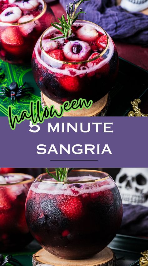 Indulge in the ultimate Halloween treat with our Spooky Sangria Recipe! Packed with eerie flavors and chilling vibes, this bewitching concoction will enchant your taste buds. Get ready for a wickedly good time! Drinks For Halloween Party Alcohol, Purple Sangria Recipe, Spooky Halloween Drinks Alcohol Cocktails, Halloween Party Cocktails Punch, Halloween Moscow Mule Recipe, Halloween Punch Recipes Alcoholic Big Batch, Sangria Halloween Drinks, Halloween Party Drinks Big Batch, Spooky Halloween Sangria