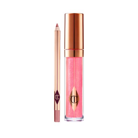 Glazed Lips, Gloss And Lip Liner, Realistic Wishlist, Charlotte Tilbury Lip, Makeup News, Magical Makeup, Lip Combo, Lip Products, Skin Care Items