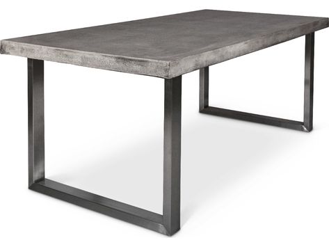 Backyard Dining Table, Backyard Dining, Grey Dining Tables, Gray Concrete, Concrete Dining Table, Steel Dining Table, Urban Interiors, Concrete Table, Patio Dining Table