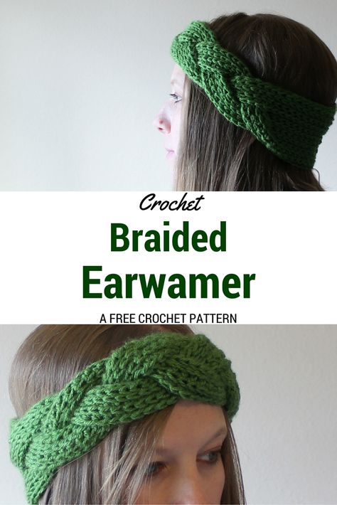 Braided Crochet Headband and Earwarmer – Chaleur Life Beanie Hat, Pola Topi, Crochet Headband Pattern, Crochet Ear Warmer, Braided Headband, Headband Pattern, Crochet Braids, Crochet Headband, Crochet Hair Styles