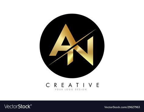 A N Logo Design Letter, A N Logo Design, N Logo Design, Circle Background, Creative Logo Design, Black Circle, Letter Logo Design, Logo Design Creative, Beautiful Buildings