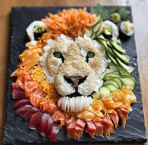 Animal Fruit Platter, Charcuterie Art, Creative Snack Ideas, Christmas Canapés, Food Plating Design, Kotak Bento, Sushi Platter, Decorações Com Comidas, Amazing Food Decoration