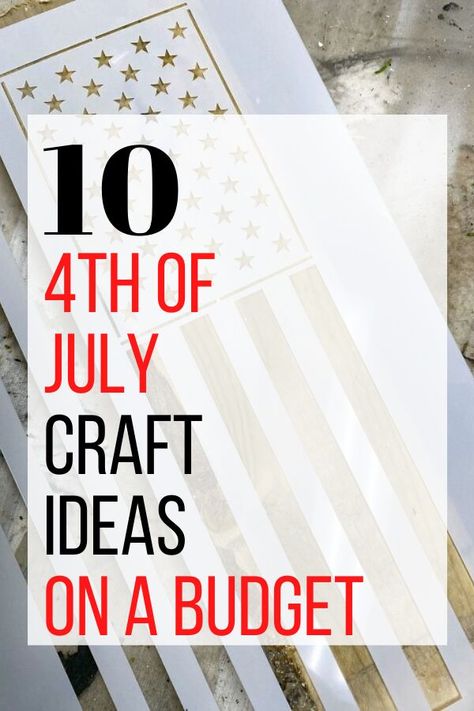 Get ready to celebrate with these easy fun and simple 4th of July crafts you can make for your home decor and party. These quick fourth of july crafts are great for kids and make fun party ideas. #diy #july4thdecor #july4thpartydecor Diy July 4th Decorations, Easy 4th Of July Crafts, Diy 4th Of July Decorations, Easy Crafts For Adults, Fourth Of July Crafts, 4th Decorations, Fun Party Ideas, 4th Of July Crafts, Recycling Crafts