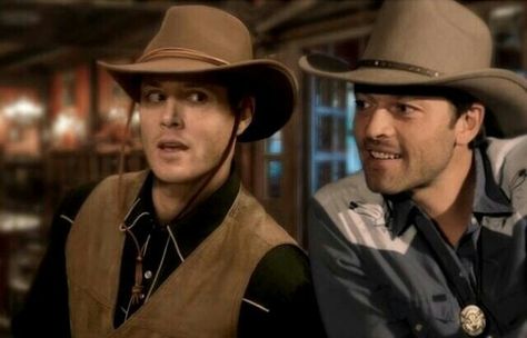 Cowboy Dean and Castiel Circus Music, I'm Not Like Other Girls, Trashy Outfits, Jensen And Misha, Dean And Castiel, Casting Pics, Supernatural Cast, Misha Collins, Destiel