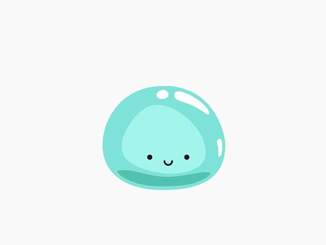 Cute Blob Character, Water Drop Character, Water Character Illustration, Bubbles Logo Design, Bubble Character, Bubble Character Design, Bubble Animation, Bubbles Illustration, Blob Character