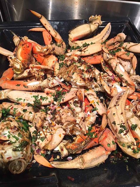 There is a magic moment, usually in mid-November, when my Australian friend, Leanne Sarasy will call and say, “Come for dinner…we have crab!” Yesterday it was a text and I canceled any plan I had because the first Dungeness crab of the season is truly close to a religious experience. Leanne’s husband, Brian, is an … Roasted Crab, Dungeness Crab Recipes, Boiling Crab, Crab Legs Recipe, Crab Recipe, Aphrodisiac Foods, Seafood Recipes Crab, Crab Dishes, Recipe List