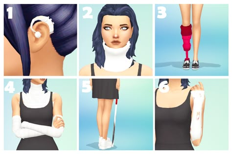 Does anyone know any cc for disabled sims (hearing aids, prosthetic limbs ect.)? This was really tricky!!!! we need more cc like this!!! but here are some cool things I found: 1 | 2 | 3  4 | 5 | 6 :)... Ts4 Cc Disabilities, Sims 4 Hearing Aid, Sims 4 Hearing Aid Cc, Ts4 Prosthetic Cc, Sims 4 Crutches, Ts4 Disabilities, Sims 4 Prosthetic, Sims 4 Cc Prosthetic, Sims 4 Cc Disabilities