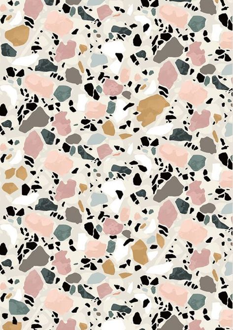 Terrazzo Texture, Terrazzo Print, Materials And Textures, Pattern Play, Blush Color, Color Textures, Interior Design Trends, Surface Pattern Design, Surface Pattern