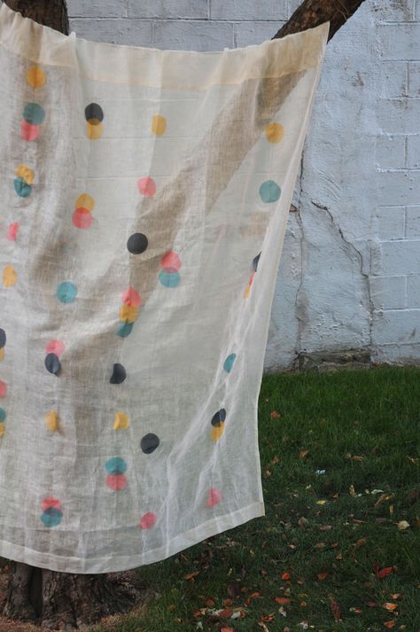 Polka Dot Curtains, Diy Hacks, Diy Inspiration, Circles, Sewing Projects, Kids Room, Home Diy, Polka Dot, Polka Dots