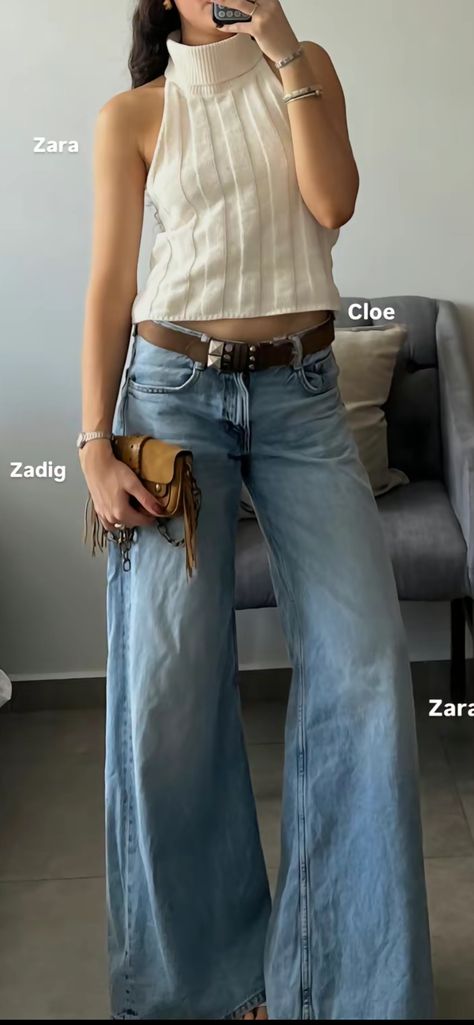 Flare Jeans Style, Mode Boho, Fashion Hacks, Mix Match, 2023 2024, Jeans Style, Flare Jeans, Fashion Inspo Outfits, Style Me