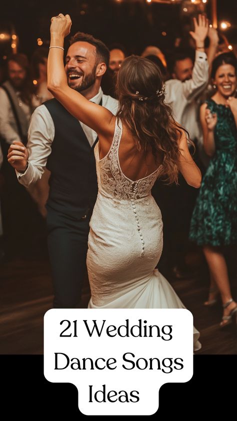 A couple dancing joyfully at their wedding reception, surrounded by guests on the dance floor, celebrating to their favorite wedding dance songs. Best Wedding Dance Songs, Dance Songs For Wedding, Best Wedding Songs Dance, Songs Ideas, Perfect Playlist, Wedding Dance Songs, Party Songs, Dance Playlist, Dance Songs