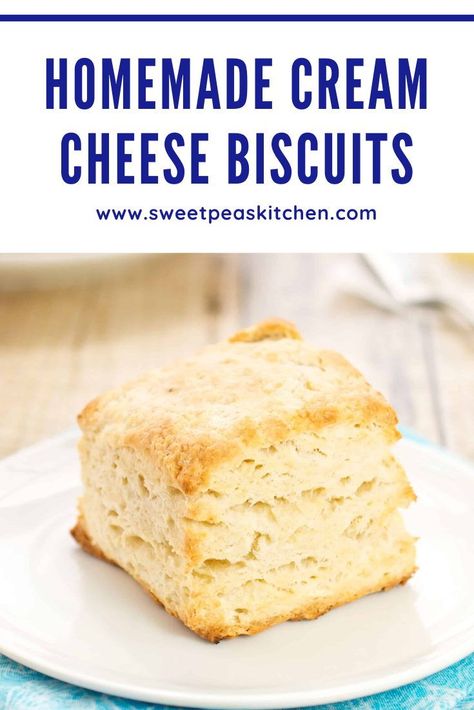 Cheese Biscuits Recipe, Cream Cheese Biscuits, Best Biscuit Recipe, Cinnamon Bread Recipe, Homemade Cream Cheese, Homemade Biscuits Recipe, Easy Biscuit Recipe, Sandwich Biscuits, Apple Cinnamon Bread