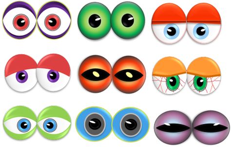 tlotp-MonsterEyesStrawsA Eyes Clipart, Doodle Monster, Google Eyes, Monster Eyes, Monster Birthday Parties, Monster Theme, Party Clipart, Nose Drawing, Monster Face