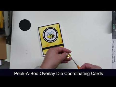 (1530) Coordinating Cards for the Peek-A-Boo Overlay Die - YouTube New Things, Peek A Boo, Card Ideas, The First, Brass