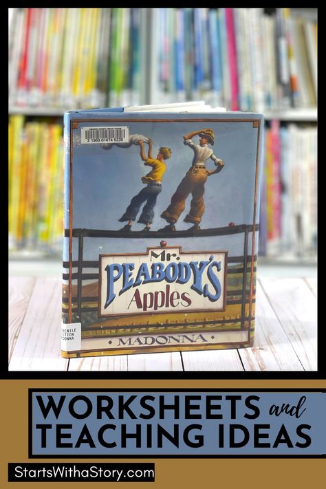 If you’re a first, second or third grade teacher looking for lesson ideas and activities for the children’s book, Mr. Peabody’s Apples by Madonna, you’re in luck! This apples picture book, a fall read aloud for elementary teachers, lends itself to teaching inferring, predicting, summarizing, plot-problem/solution, cause and effect and theme. Pair an anchor chart with the printable worksheets spotlighted in this Clutter-Free Classroom post to deliver excellent read aloud lessons. Learn more here! Mr Peabody's Apples Activity, Apple Lesson Plans, Genre Activities, Summarizing Activities, Interactive Read Aloud Lessons, Social Emotional Learning Lessons, Apple Lessons, Writing Lesson Plans, Clutter Free Classroom