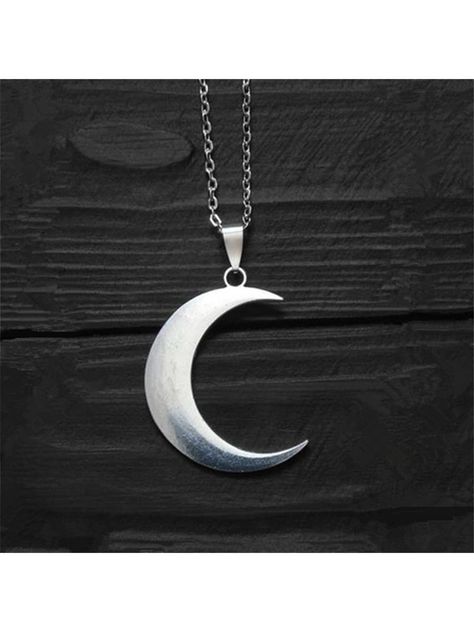 Fashion Antique Silver Color Big Crescent Moon Pendant Necklace Gothic Style Amulet Moon Jewelry GiftsI discovered amazing products on SHEIN.com, come check them out! Cross Choker Necklace, Cosplay Jewelry, Big Necklace, Wiccan Jewelry, Crescent Moon Pendant, Moon Pendant Necklace, Crescent Moon Necklace, Moon Jewelry, Gold Tone Necklace