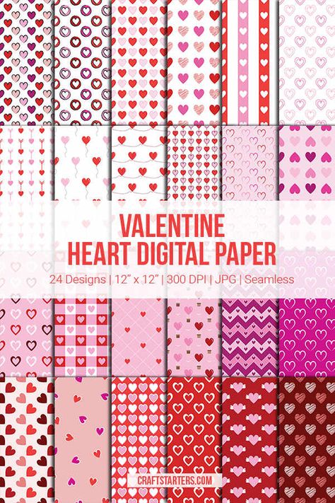 Free Valentine heart digital paper (personal use only). The designs are 12x12 in JPG format. Download this set at https://craftstarters.com/download/digital-paper/valentine-heart/ Valentine Scrapbook Paper, Free Digital Paper Printable, Free Digital Paper Downloads, Digital Paper Free Download Printables, Digital Paper Free Download, Digital Paper Free Download Printables Patterns, Digital Paper Freebie, Free Scrapbook Paper, Valentine Pattern