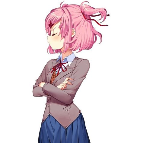 Literature Club Natsuki, Doki Doki Literature Club Natsuki, Ddlc Sprites, Natsuki Ddlc, Pokémon Heroes, Doki Doki Literature Club, Doki Doki, Cute Games, Literature Club