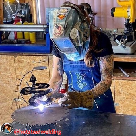 Women Welders, Welding Painting, Female Welder, Snake Table, Welding Women, Women Welder, Woman Mechanic, Apron Skirt, Women Working