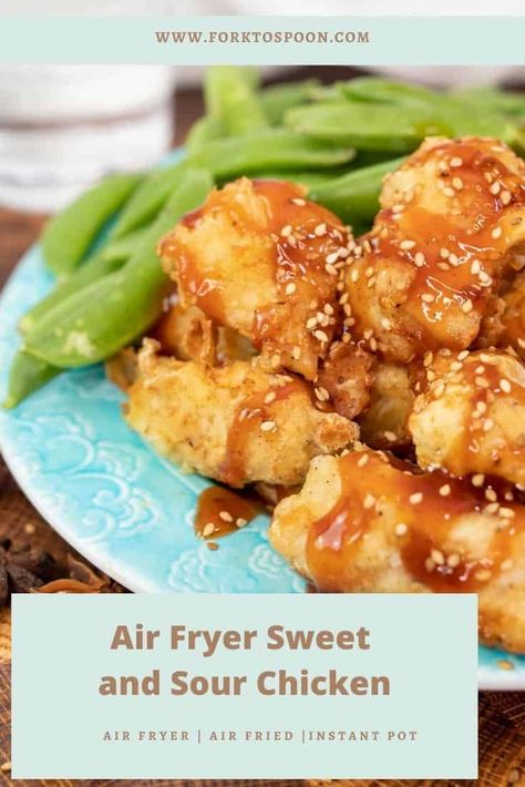 Sweet And Sour Chicken, Sweet Sour Chicken, Air Fryer Oven Recipes, Chinese Takeout, Sweet N Sour Chicken, Air Fried Chicken, Air Fryer Recipes Chicken, Sweet And Sour Sauce, Air Fryer Dinner Recipes