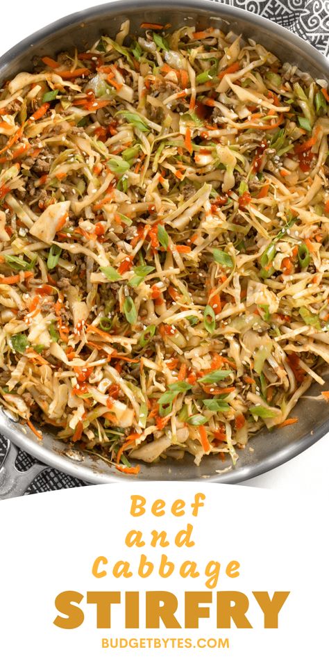 This Southwest Beef and Cabbage Stir Fry is a fast, easy, and flavorful way to make sure dinner is filled with plenty of vegetables. Beef And Cabbage Stir Fry, Napa Cabbage Recipes, Ground Beef And Cabbage, Easy Stir Fry Recipes, Beef Stir Fry Recipes, Cabbage Stir Fry, Beef And Cabbage, Fried Beef, Low Carb Breakfast Recipes