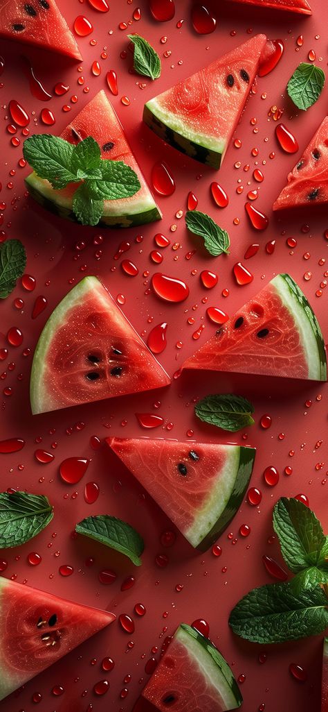 Fruit Background Wallpapers, Watermelon Wallpaper Iphone, Watermelon Wallpaper Aesthetic, Watermelon Photography, Tropical Fruit Photography, Watermelon Aesthetic, Creative Food Photography, Watermelon Background, Watermelon Wallpaper