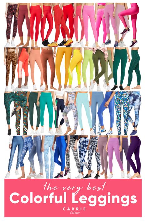 Coloured Leggings Outfit, Workout Outfits Leggings, Colorful Leggings Outfit, Jess Aesthetic, Colored Leggings Outfit, Workout Clothes Summer, Work From Home Wardrobe, Cute Workout Leggings, Outfit Ideas Colorful