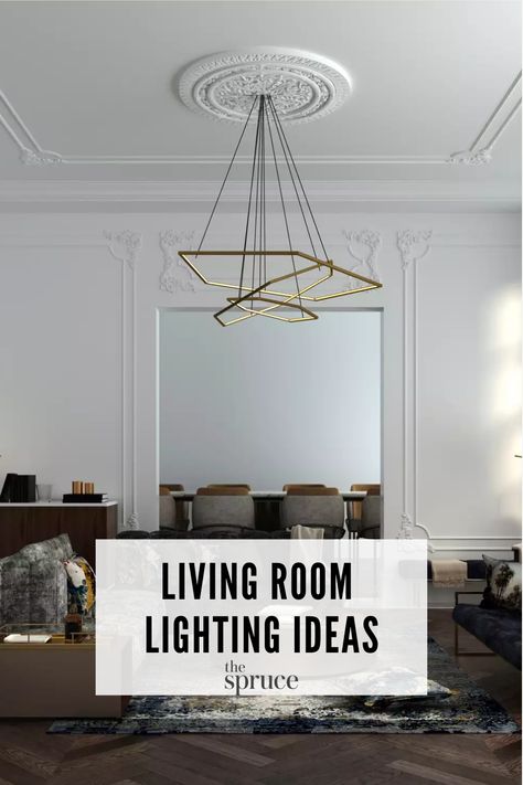 Lighting Ideas Living Room, Living Room Lighting Ideas, Layered Lighting, Room Lighting Ideas, Lamps Floor, Lighting Chandeliers, Bright Ideas, Dream Living, Well Lights