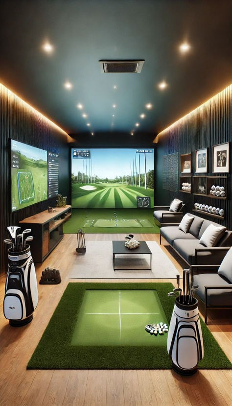 What to do with the extra space in your house. How can we turn this room into and entertainment and functional hosting space? Golf simulator, theater, bar, game room? 

Home Ideas Home Decor Home DIY Home Inspo Design Inspo Etsy Pinterest Nails Summer Outfits Bedroom Makover School Outfits Outdoor Rooms Dream Bathroom Fall Outfits Dress To Impress Golf Ideas Dresses Landscape Ideas DIY Outdoor Space Simulator Room, Indoor Golf Simulator, Home Golf Simulator, Golf Bar, Diy Outdoor Space, Golf Simulator Room, Golf Room, Golf Simulator, Golf Green