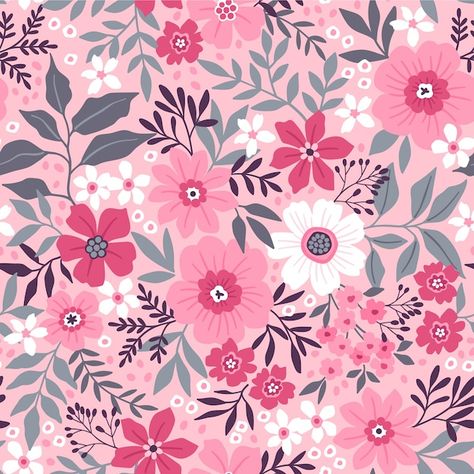 Floral Print Background, Vintage Floral Backgrounds, Small Pink Flowers, Watercolor Floral Pattern, Small White Flowers, Vector Flowers, Vintage Floral Pattern, Hand Drawn Flowers, Digital Flowers