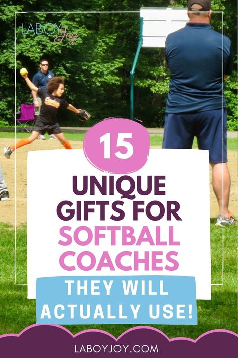 When planning a gift for softball coaches to show your appreciation of their role in your child's life, think practical, personalized, or fun! These softball coach gift ideas can help your coach feel how much you value their contribution to your daughter's development. Enjoy these 15 gift ideas for softball coaches they will actually use and love. Softball Coach Survival Kit, Gifts For Softball Coaches, Softball Gifts For Players Diy, Softball Coach Quotes, Softball Organization, Softball Team Gift Ideas, Softball Coach Gift Ideas, Softball Mom Bag, Softball Team Mom