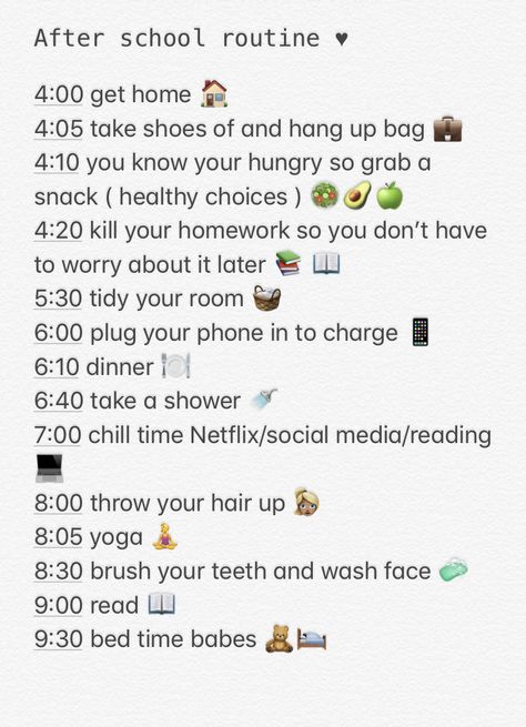 School Morning Routine 5 Am Leave At 7 30, Afterschool Routine Highschool, After School Routine Schedule, After School Routine 4:00, After School Study Routine, After School Routines, After School Schedule, Before School Routine, School Night Routine